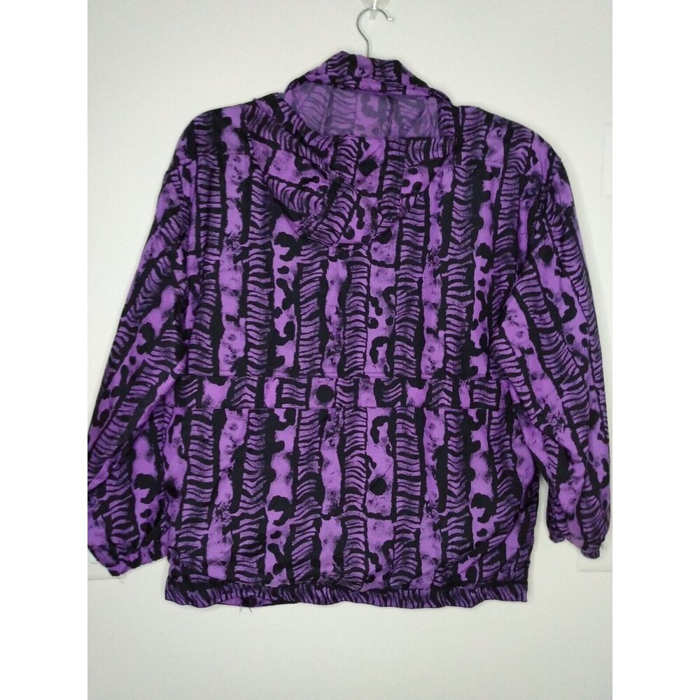 Obermeyer New Arc Womens Sz L Ski Jacket Pullover Windbreaker Half Zip Printed - Picture 2 of 6